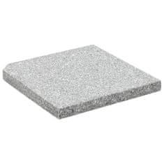 Vidaxl Granitni suncobran težine 25 kg kvadratni sivi