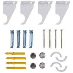 Vidaxl Ploča za grijanje bijela 542 x 900 mm