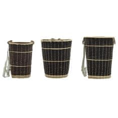 Vidaxl Košara za drva za ogrjev s remenjem 44,5x37x50 cm prirodna vrba