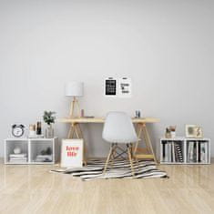 Vidaxl TV ormarići 4 kom sjajni bijeli 37x35x37 cm konstruirano drvo