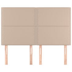 Vidaxl Uzglavlje Cappuccino 144x5x118/128 cm Umjetna koža