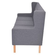 Vidaxl 2-dijelni set sofa od tkanine sivi