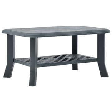 Vidaxl Klub stolić zeleni 90x60x46 cm plastika