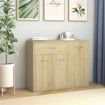 Vidaxl Ormarić Sonoma hrast 88 x 30 x 70 cm iverica
