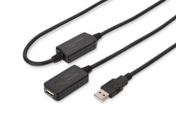 Digitus DIGITUS USB 2.0 repeater kabel DA-7310, 20 m, crna