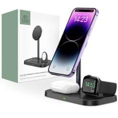 Tech-protect A22 3in1 bežični punjač za telefon / AirPods / Apple Watch, crno