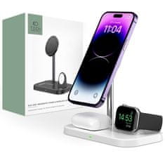 Tech-protect A22 3in1 bežični punjač za telefon / AirPods / Apple Watch, bijela