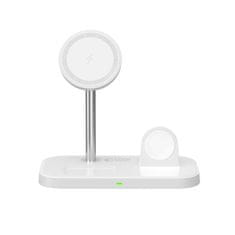 Tech-protect A22 3in1 bežični punjač za telefon / AirPods / Apple Watch, bijela