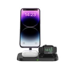 Tech-protect A22 3in1 bežični punjač za telefon / AirPods / Apple Watch, crno