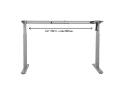 Maclean Radni stol MACLEAN, ručno podešavanje visine, bez ploče stola, za stajanje i sjedenje