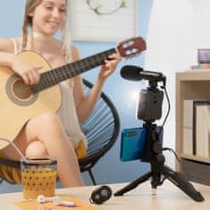 InnovaGoods Komplet za Vlogging sa Svjetlom, Mikrofonom i Daljinskim Upravljačem 