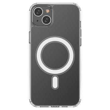 HURTEL Fleksibilna gel maskica za iPhone 15 Plus magnetska s MagSafeom, prozirna