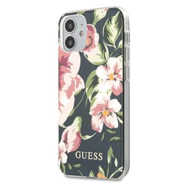 Guess Navlaka Guess GUHCP12SIMLFL03 za iPhone 12 mini 5.4", tamno plava, N°3 Flower