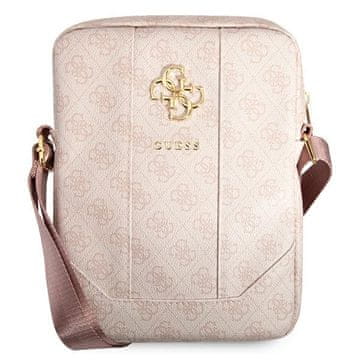 Guess Guess torba za 10" tablet 4G Metal Gold Logo, roza