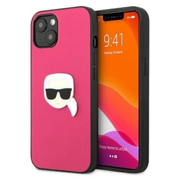 Karl Lagerfeld Futrola Karl Lagerfeld Leather Ikonik za iPhone 13 mini, roza