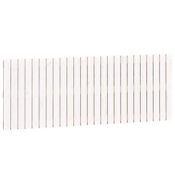 Vidaxl Zidno uzglavlje bijelo 159,5x3x60 cm od masivne borovine