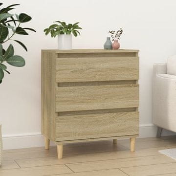 Vidaxl Komoda s ladicama, Sonoma hrast, 60x35x70 cm, Materijal na bazi drva