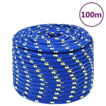 Vidaxl Jedriličarsko uže, plavo, 12 mm, 100 m, polipropilen