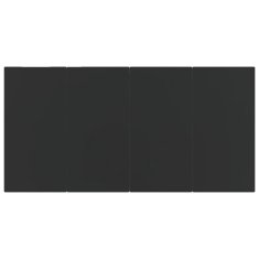 Vidaxl 7-dijelni vrtni blagovaonski set s jastucima crni