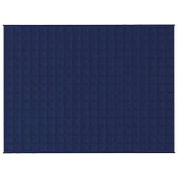 Vidaxl Teška deka plava 150x200 cm 7 kg od tkanine