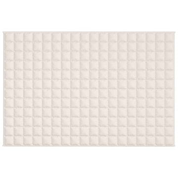 Vidaxl Teška deka svijetla krem 120 x 180 cm 5 kg od tkanine