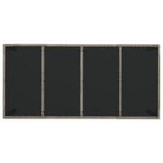 Vidaxl 7-dijelni vrtni blagovaonski set sivi od poliratana