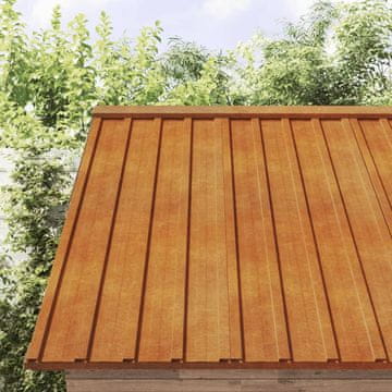 Vidaxl Krovni paneli, 12 kom, hrđa, 80 x 44 cm, Corten čelik