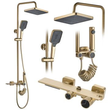 REA HELIX TUŠ SET, BRUŠIRANO ZLATO, SKU -P6621