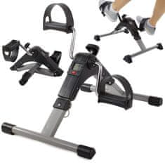 Malatec Sklopivi mini rehabilitacijski sobni bicikl za ruke i noge LCD do 100 kg