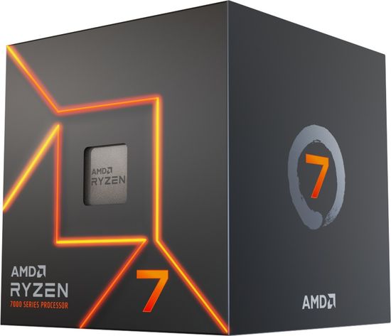 AMD Ryzen 7 7700 procesor, 8 jezgri, 16 threada, 3,8 GHz, 5,3 GHz Boost, Wraith Prism hladnjak (100-100000592BOX)