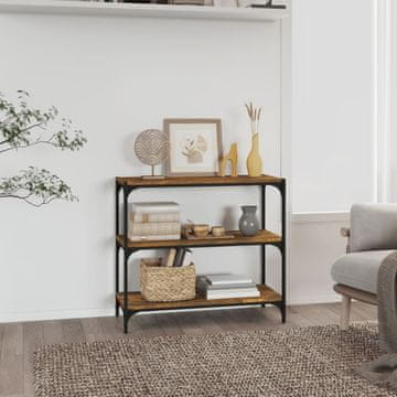 Vidaxl Biblioteka dimljena hrastovina 80x33x70,5 cm