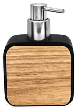 Ridder AMARA Crni Dozator Sapuna za Sjedenje, 180ml, Bambus-Polyresin