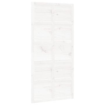 Vidaxl Vrata za staju bijela 100 x 1,8 x 214 cm od masivne borovine