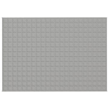 Vidaxl Teška deka siva 155x220 cm 11 kg od tkanine