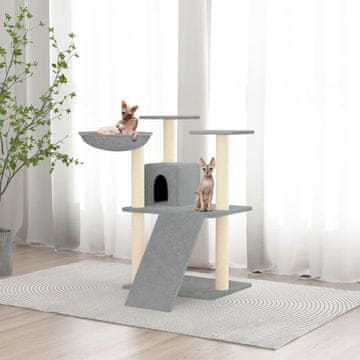 Vidaxl Grebalica za mačke sa sisal stupićima svijetlosiva 83 cm