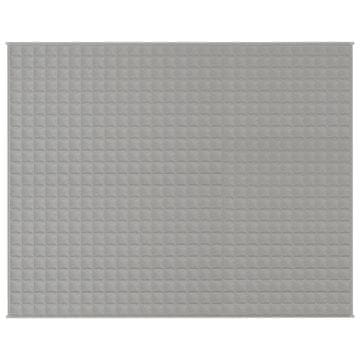 Vidaxl Teška deka siva 235x290 cm 15 kg od tkanine