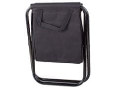 Verkgroup Turistička sklopiva ribička stolica s termo rashladnom torbom crna