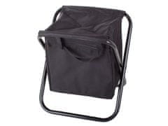 Verkgroup Turistička sklopiva ribička stolica s termo rashladnom torbom crna