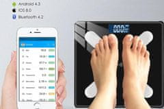 Verkgroup Smart LCD kupaonica Vaga Bluetooth s aplikacijom do 180kg