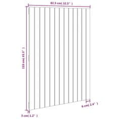 Vidaxl Zidno uzglavlje 82,5x3x110 cm od masivne borovine