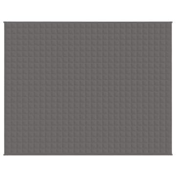 Vidaxl Teška deka siva 235x290 cm 11 kg od tkanine