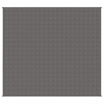 Vidaxl Teška deka siva 200x220 cm 13 kg od tkanine