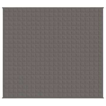 Vidaxl Teška deka siva 200x225 cm 9 kg od tkanine