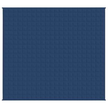 Vidaxl Teška deka plava 220x235 cm 11 kg od tkanine