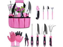 M.A.T Group set vrtnog alata 11 komada roze boje