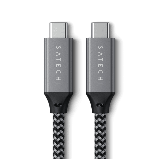 Satechi kabel, pleteni, USB-C, 40Gb/s, 25 cm, siva