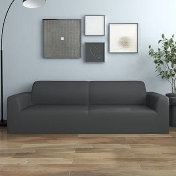Vidaxl Rastezljiva navlaka za trosjed, antracit, jersey