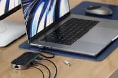 Satechi USB-4 Multiport priključna stanica,1 x HDMI, 1x USB-A, 2x USB-C, audio 3,5 mm, RJ-45, crna