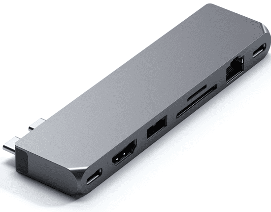 Satechi USB4 Multiport Adapter priključna stanica, 1xHDMI, USB-C PD, RJ-45, 2x USB-A, 1x USB-A, Micro/SD, 3.5mm audio, siva