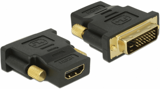 Delock adapter, HDMI Ž - DVI-D M, crna (65466)
